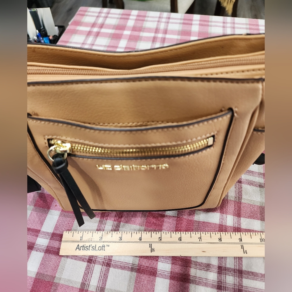 LIZ CLAIBORNE Lola Camel Black Crossbody Bag NWOT - Picture 13 of 15